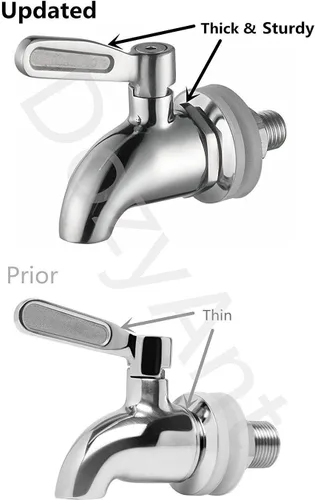 Miniatura 3 de [Actualizado] Despachador de bebidas más duradero, repuesto, acabado pulido de acero inoxidable, repuesto de despachador de agua, compatible