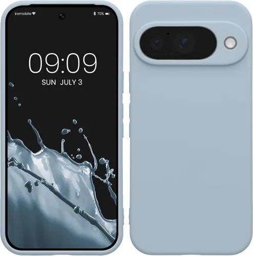 Miniatura 43 de kwmobile Funda compatible con Google Pixel 9 Pro - Funda protectora delgada de TPU para teléfono - Acabado mate suave - Negro mate