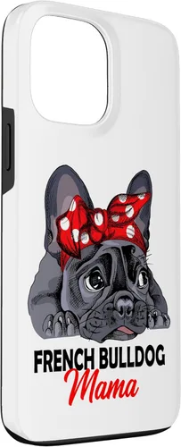 Miniatura 3 de iPhone 13 Pro Max Frenchie Mama Lindo Bulldog Francés Perro Mamá Divertido Estuche de Regalo para Mujer