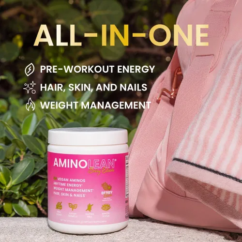 Miniatura 2 de RSP NUTRITION AminoLean Pre Entrenamiento, Energía Limpia Sin Nerviosismo, Hormigueo o Caída, Apto para Veganos con Biotina Añadida para Cabello