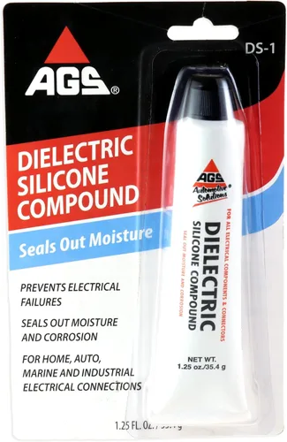 AGS Company Automotive Solutions - Grasa de silicona dieléctrica, 1.25 oz, sella y protege las conexiones eléctricas, segura en caucho y plástico,