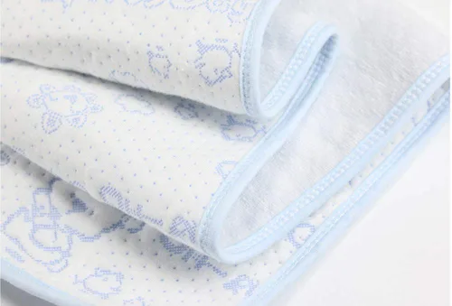 Miniatura 4 de Monvecle Almohadillas Cambiadores de Algodón Suave Impermeable para Bebé Lavables Reutilizables Forros de Pañales Tapetes, Oso-1 unidad Grande 39" x
