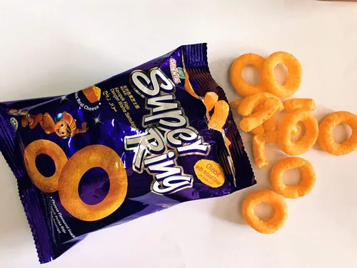 Miniatura 3 de Oriental Malaysia Super Ring Classic Cheese Flavour Snack Family Pack Biscuit Biskut Teatime Halal Food Snacks Malasia 0.49 oz x 8 paquetes