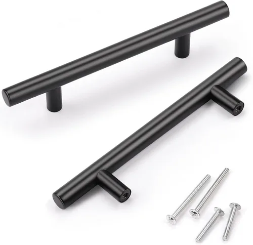 Miniatura 10 de Asas para gabinete de cocina, de acero inoxidable, color negro