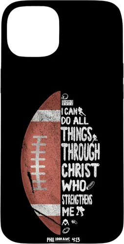 Miniatura 8 de iPhone 13 I can do all things through Christ Philippians 4:13 - Funda de fútbol