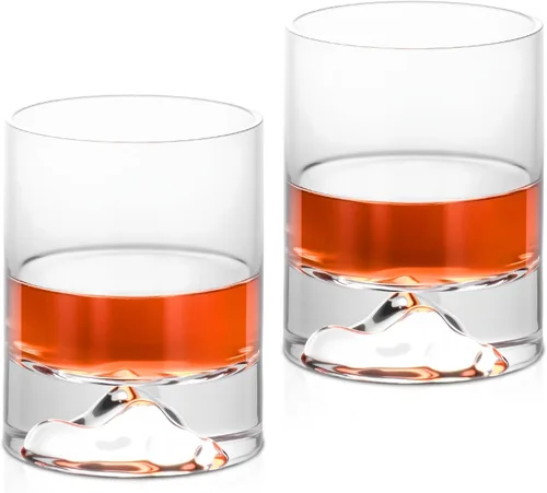 Miniatura 14 de KAMMAK Juego de 2 vasos de whisky, 7.05 onzas, vasos Old Fashioned para whisky escocés, cócteles, ron, vodka en bar y regalos de fiesta