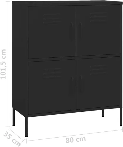 Miniatura 2 de 【Envío prioritario】Taquillas de metal, cajas de almacenamiento, zapatos y casilleros de acero compuesto con ranuras para tarjetas para oficina, Negro