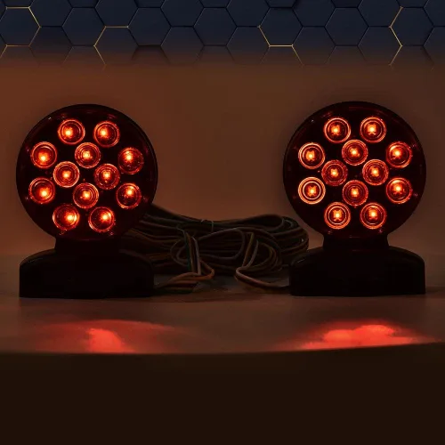 Miniatura 9 de PIT66 Kit de luces LED de remolque magnético de 12 V, luces de circulación de freno de giro para remolque, RV, barco, camión, automóvil, bicicleta