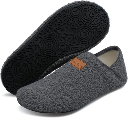 Miniatura 2 de Scurtain Pantuflas unisex con suela de goma para adultos