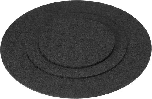 Miniatura 9 de PATIKIL Posavasos para plantas, (8, 10, 12 pulgadas), paquete de 6 alfombrillas reversibles redondas de fieltro para macetas, tapete absorbente