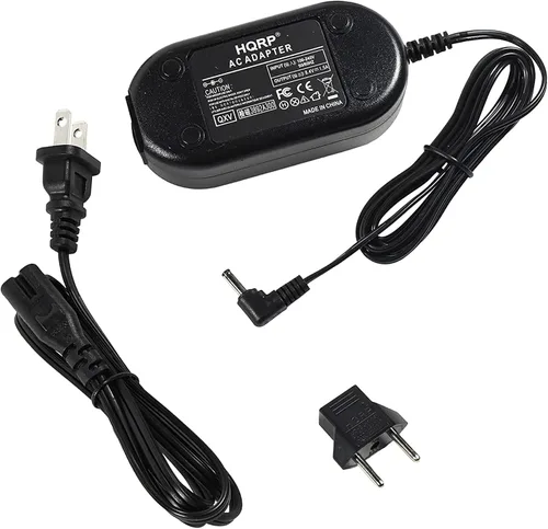 Miniatura 3 de HQRP Adaptador de CA de repuesto compatible con Canon VIXIA HF M30, HF M300, HF M31, HF21 videocámara con cable de EE. UU. y adaptador de enchufe
