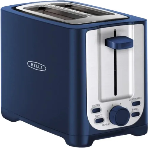 Miniatura 12 de BELLA Tostadora de 4 rebanadas con apagado automático - Ranuras extra anchas y bandeja de migas extraíble y función de cancelar, descongelar