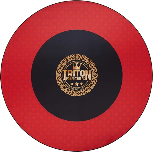 Triton Premium - Tapete de mesa de póquer para 8 jugadores, portátil, multielastano, de goma, portátil, con bolsa de transporte de tela Oxford con