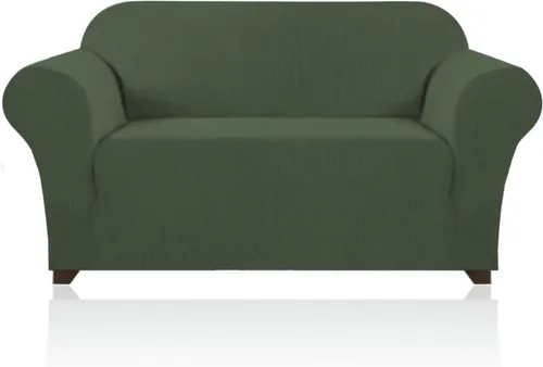 Miniatura 13 de PrinceDeco Funda elástica para sofá de 3 cojines, protector de muebles con parte inferior elástica antideslizante, apta para perros