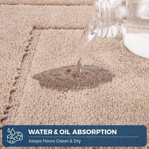 Miniatura 5 de PURRUGS Alfombra de cocina lavable a máquina, de 24 x 35.5 pulgadas, antideslizantes, antideslizantes, tapetes de pie suaves y superabsorbentes
