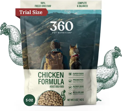 Miniatura 20 de 360 Pet Nutrition Alimento crudo liofilizado para perros – Receta de carne de res con hígado y órganos, alta proteína con omega-3, frutas, verduras