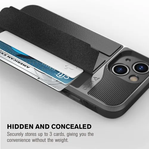 Miniatura 3 de VENA Funda tipo cartera compatible con Apple iPhone 13 Mini (5.4 pulgadas), vCommute (protección contra caídas de grado militar), funda de cuero