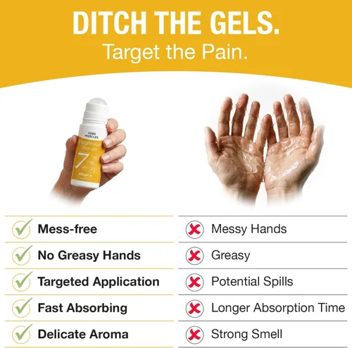 Miniatura 3 de Seven Minerals Arnica de magnesio Roll On Stick – Relajante muscular totalmente natural para dolores musculares, dolor de espalda y calambres