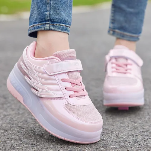 Miniatura 3 de Zapatillas de patinaje LED para niñas y niños con ruedas