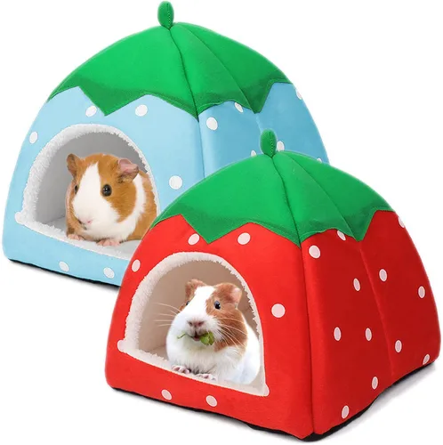 Miniatura 7 de Cama escondida de conejillo de indias, casa de conejo enano, accesorios para cuevas, acogedor escondite para conejito, erizo, hurón, chinchilla