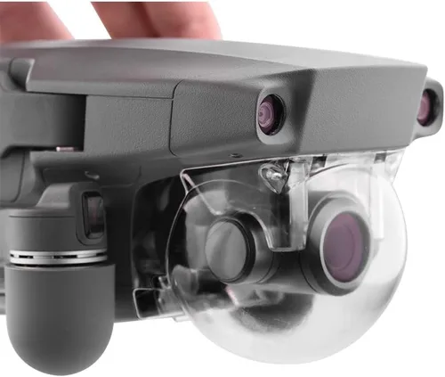 Miniatura 7 de DAGIJIRD Drone Gimbal Guard Lente de cámara transparente Sun Hood Cap Cover para DJI Mavic 2