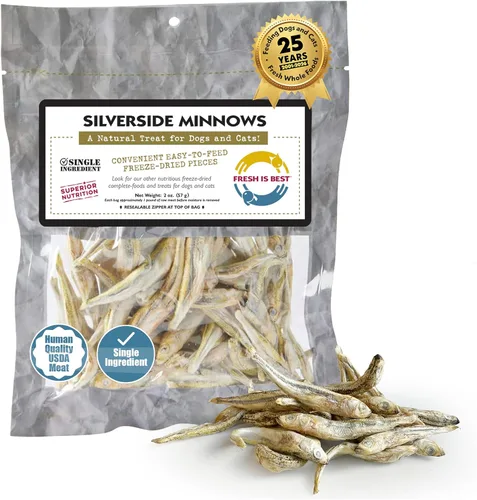 Miniatura 11 de Fresh Is Best Golosinas liofilizadas para perros – Pescado crudo liofilizado para gatos y caninos en bolsa resellable con cremallera – Golosinas