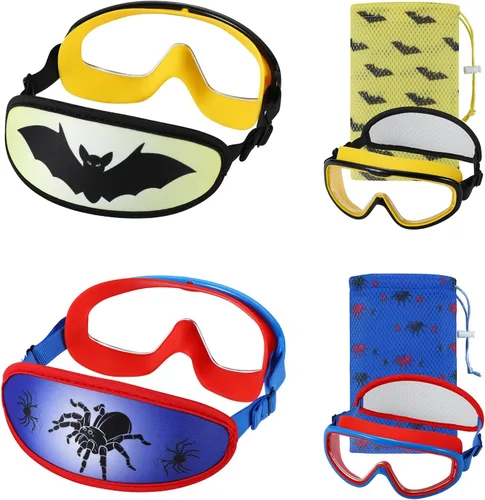 Miniatura 13 de Kids Swim Goggles Age 3-8, Toddler Goggles No Hair Pull,Child Swimming Mask Fabric Strap 1 máscara infantil - Blue Dino