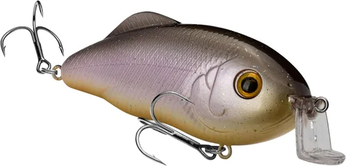 Miniatura 17 de Strike King Hybrid Hunter Shallow Jr. Señuelo de pesca, crankbait de buceo poco profundo, pico de 90 grados, ojos 3D, sonajero fuerte, se sumerge