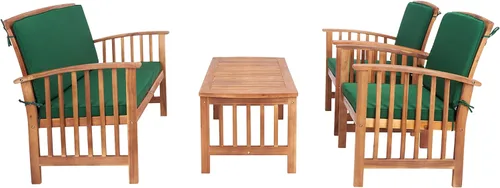 Miniatura 16 de Safavieh - Rocklin - Juego de 4 piezas para patio y exteriores (almohadas incluidas), colores gris y beige PAT7007H Gris/Beige/Rayas
