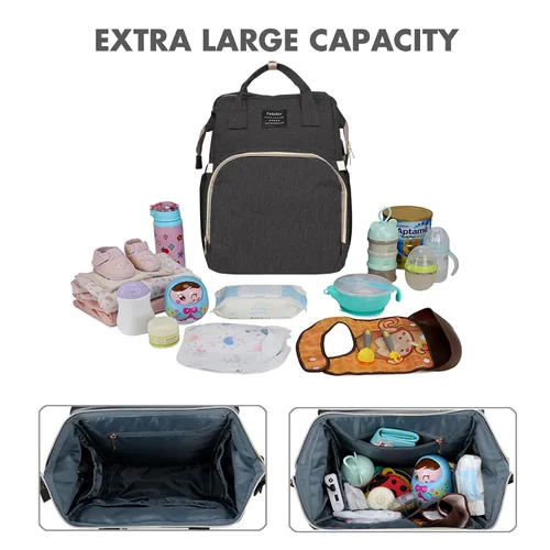 Miniatura 3 de Mochila para pañales para bebé con cambiador, regalos de ducha de búsqueda de lista de regalos de bebé, bolsas de bebé para niño y niña, regalos
