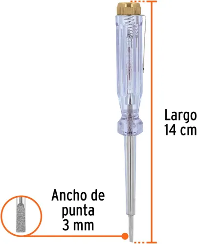 Miniatura 3 de TRUPER PROCO-14 Probadores de circuito de CA 5 1/2" (14cm)