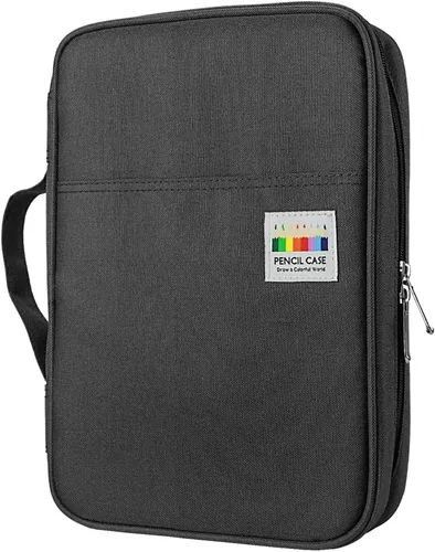 YOUSHARES Estuche para lápices de colores con 166 ranuras, 110 ranuras para bolígrafos de gel para colorear, práctico soporte de lápices de color