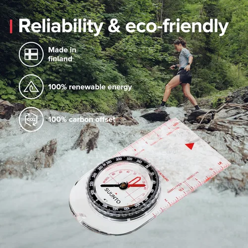 Miniatura 9 de Suunto A-30 Brújula: Brújula compacta para senderismo con marcas luminosas en poca luz