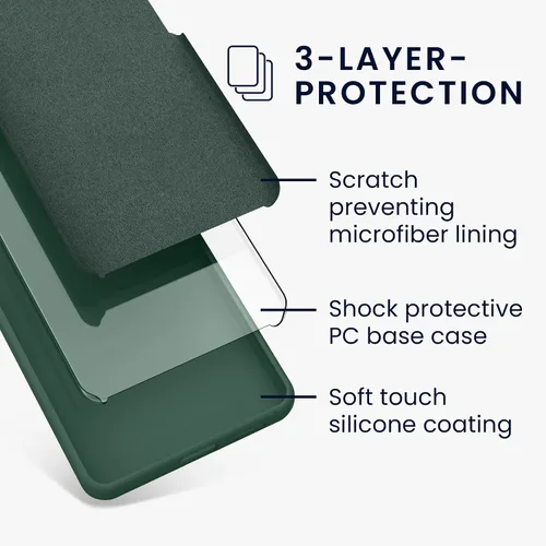 Miniatura 190 de kwmobile Funda Compatible con Google Pixel 6 Pro - Funda de teléfono de silicona TPU con acabado suave - Azul Arrecife