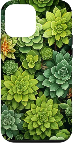Miniatura 16 de Funda para iPhone 12 Pro Max Suculenta Plantas Botánicas Verde Floral Patrón Flor Cactus