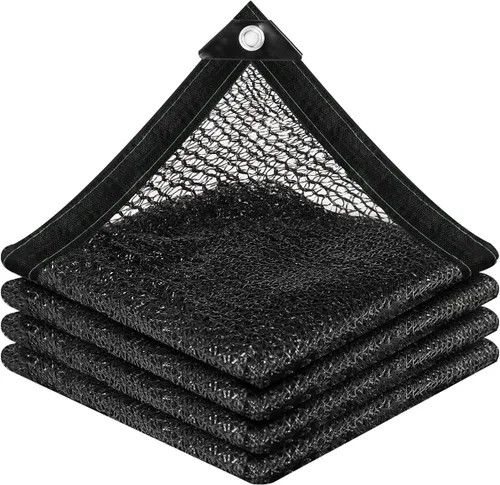 vensovo Red de Tela de Sombra Bloqueador Solar 30% Negra Resistente – Malla de Sombra de Jardín de 10 x 20 Pies para Cubierta de Plantas, 30% de