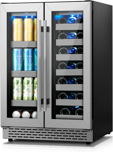 Miniatura 10 de Refrigerador de cajones para exteriores de 24 pulgadas, con puerta de acero inoxidable, para debajo del mostrador, refrigerador independiente