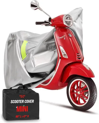 Miniatura 19 de Cubierta de protección para motocicleta de la marca Badass Motogear, con rayas reflectantes de seguridad nocturnas, escudos de calor, con badass