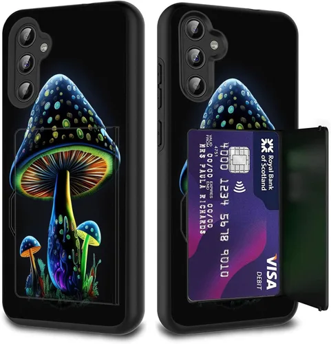 Miniatura 28 de Funda híbrida de doble capa con función atril para Samsung Galaxy A16 5G de 6.9 pulgadas, diseño de vaca con bandera estadounidense