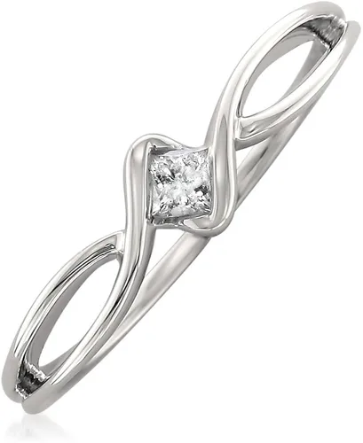 Miniatura 2 de La4ve Diamonds - Anillo de compromiso de diamantes de 110 quilates con corte princesa de 10 quilates (I-J, I1-I2) Anillos de diamantes reales