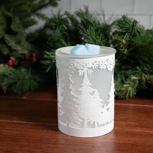 Miniatura 3 de Scentsationals Calentador de cera de Navidad, calentador de cera derretida para derretidos perfumados, colección navideña, árboles de Navidad Lumi
