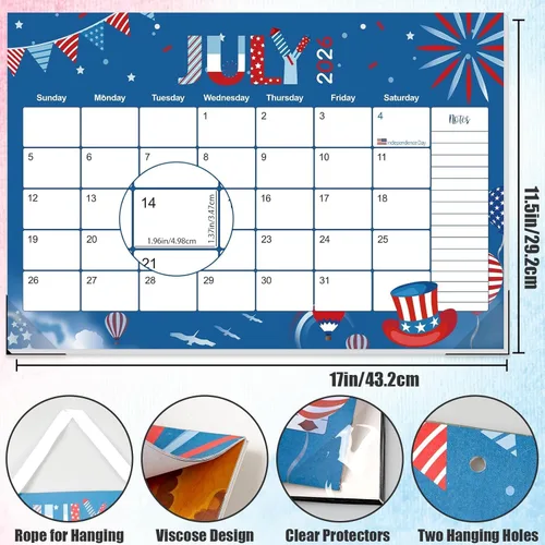 Miniatura 3 de GuassLee Calendario de escritorio 2026 – Calendario de escritorio colorido de septiembre de 2025 a marzo de 2027, 17 x 11.5 pulgadas, calendario