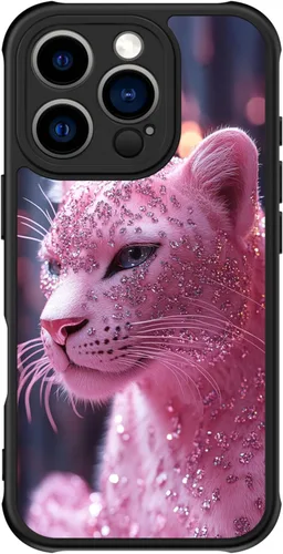 Miniatura 125 de FUNMIKO Funda para iPhone 16 Plus, carga inalámbrica y protección de grado militar, diseño floral moderno para mujeres y niñas, funda antideslizante