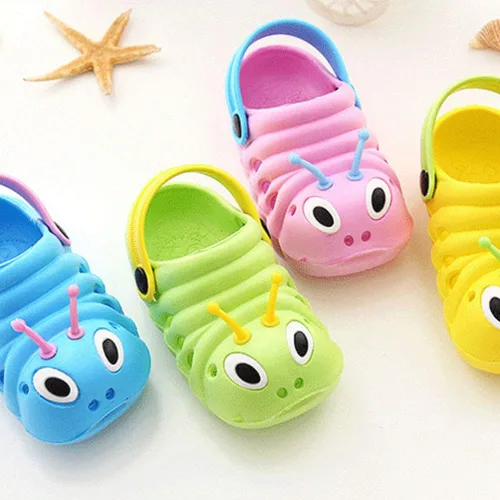 Miniatura 4 de Holibanna - Sandalias antideslizantes para niños, diseño de animales de dibujos animados, para niños y niñas (rosa, talla 20, longitud 4.7in)