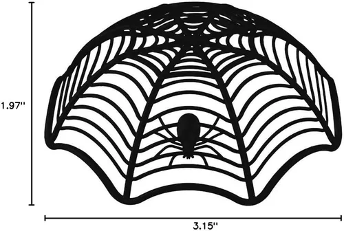 Miniatura 9 de Creative Spider Web Galleta Frutas Candy Plate Basket Bowl Halloween Funny Party Decor Negro