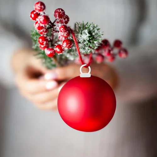 Miniatura 6 de Angoily Tapas de adorno de Navidad, 100 piezas de repuesto para adornos de Navidad, accesorios de bolas para colgar creativamente con soporte