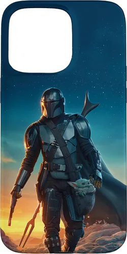 Miniatura 30 de iPhone 11 Pro Max Star Wars The Mandalorian and Grogu Sunset Poster Case
