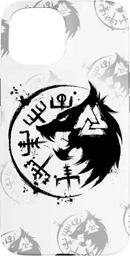 Miniatura 6 de iPhone 14 Plus Fenrir Wolf Fenris-Wolf - Viking Vegvisir Valknut Case