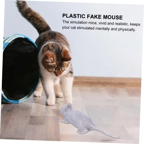 Miniatura 7 de ibasenice 10pcs Realistic Halloween Simulation Mice Prank Lightweight Plastic Fake Rats for Party Decorations and Scary Home Props