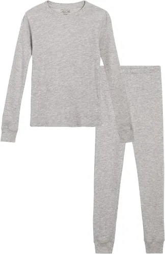 Miniatura 42 de Rene Rofe Girls' Thermal Underwear Set - 2 Piece Waffle Knit Top and Long Johns (2T-16)